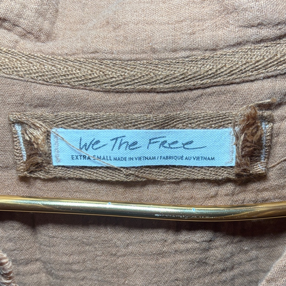 Free People Rust Blouse - Picture 2 of 3